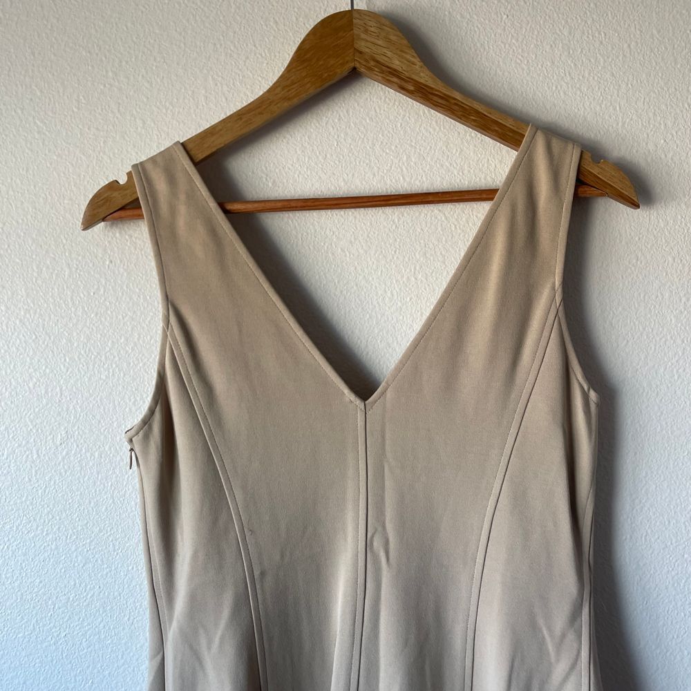 Ralph Lauren Black Label Nude Taupe Sheath Sleeveless Dress - Picture 7 of 8